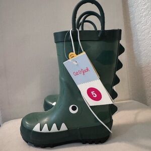 Cat & Jack Dark Green Dinosaur Boots